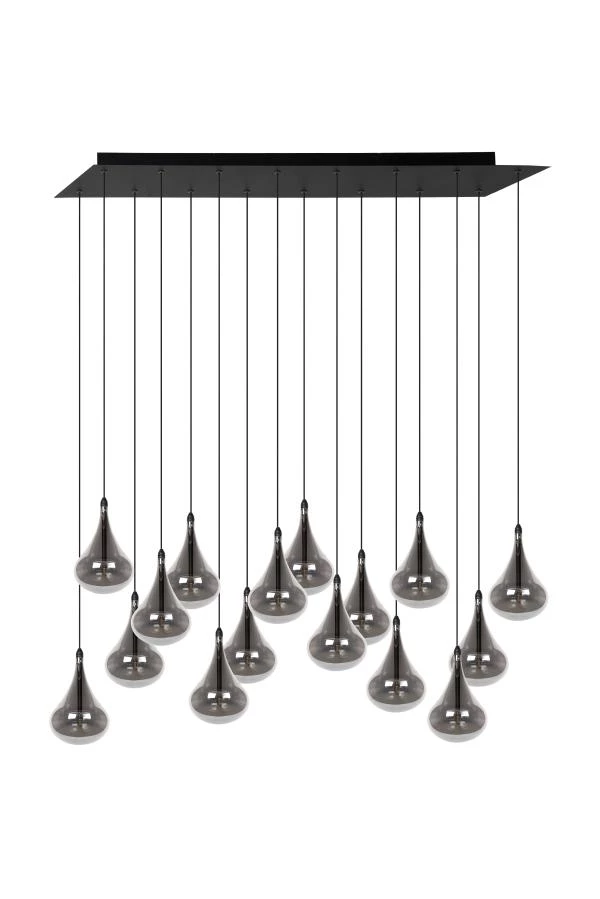 Lucide TEARS - Pendant light - LED Dim. - G4 - 16x1,5W 3000K - Black - turned off